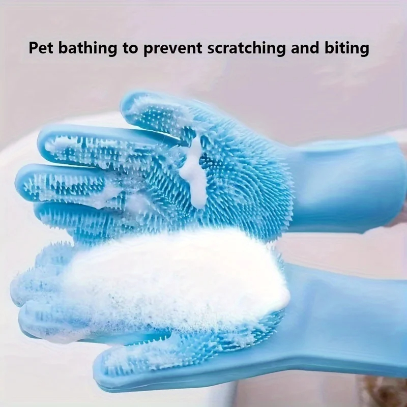 Pet Supplies Vending Machine - Multifunctional Silicone Pet Grooming Gloves Hair