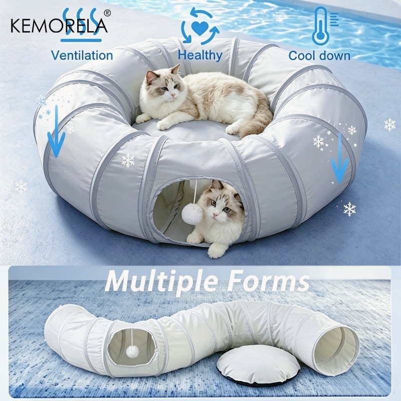KEMORELA Summer Cooling Cat Tu - Cat Tunnel Toy 评论和价格