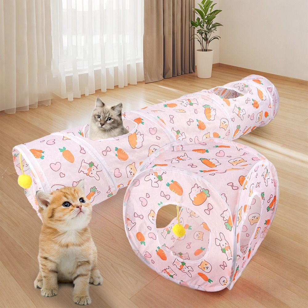 Fun Polyester+Steel Wire Cat T - Cat Tunnel Toy 评论和价格