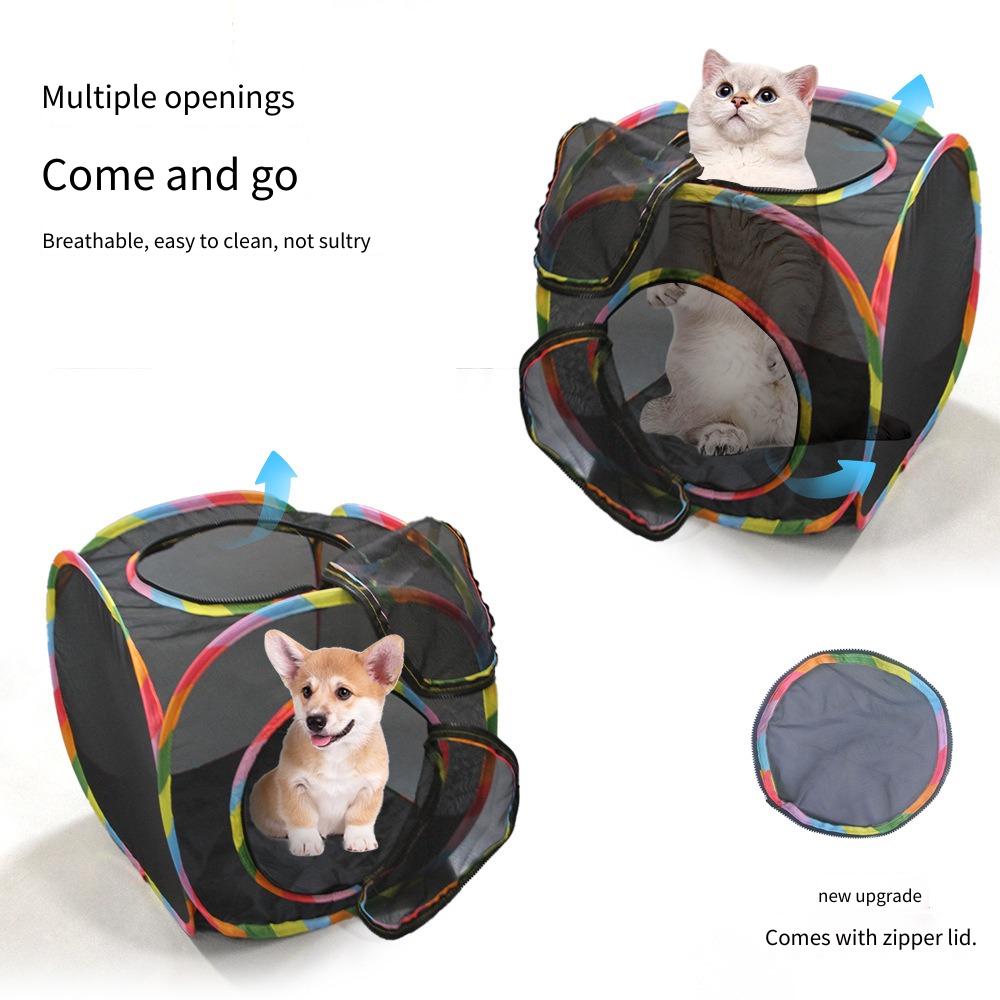 Outdoor mesh cat tunnel foldab - Cat Tunnel Toy 评论和价格