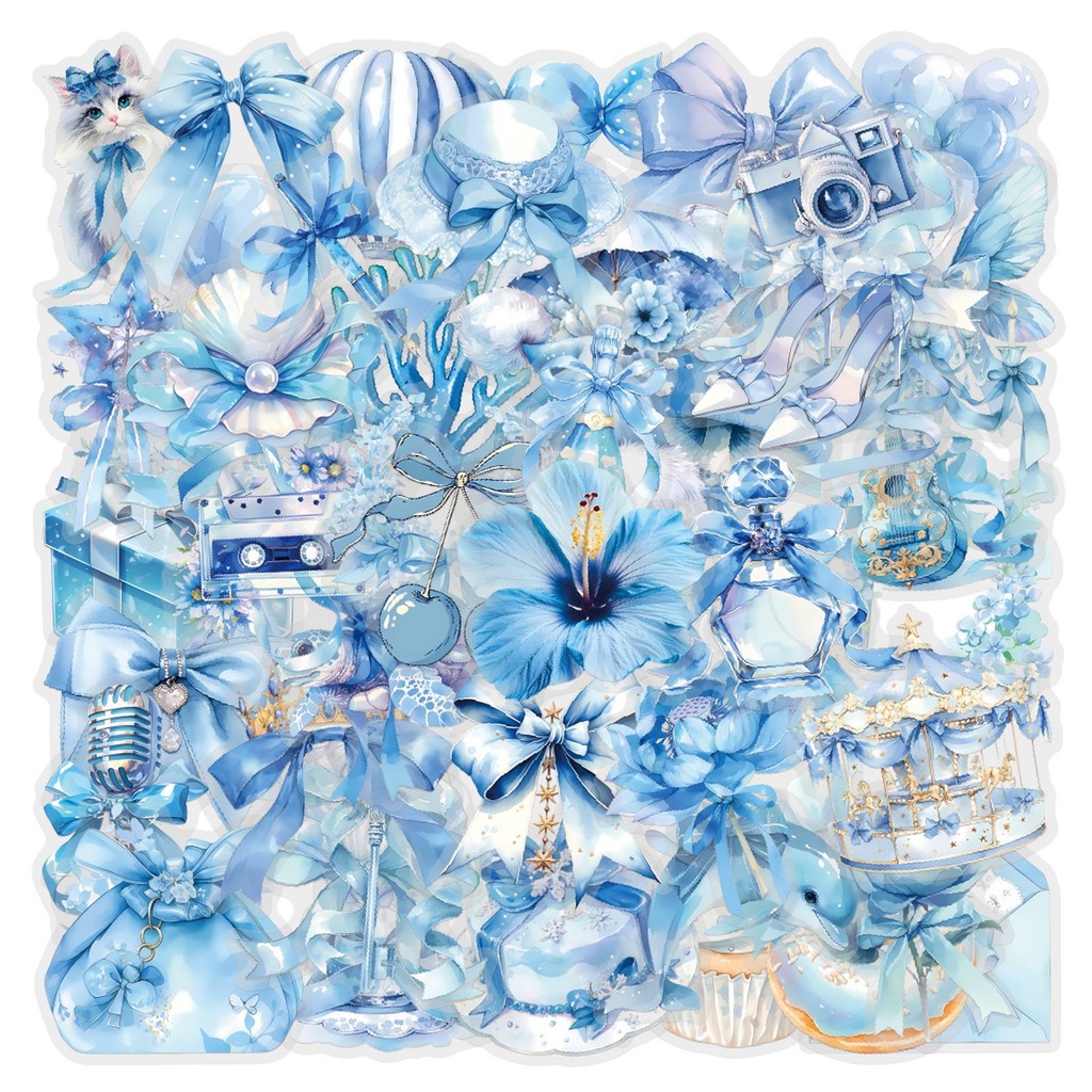 60Pcs Blue Coquette Sticker Pa - Pet Supplies In Store 评论和价格