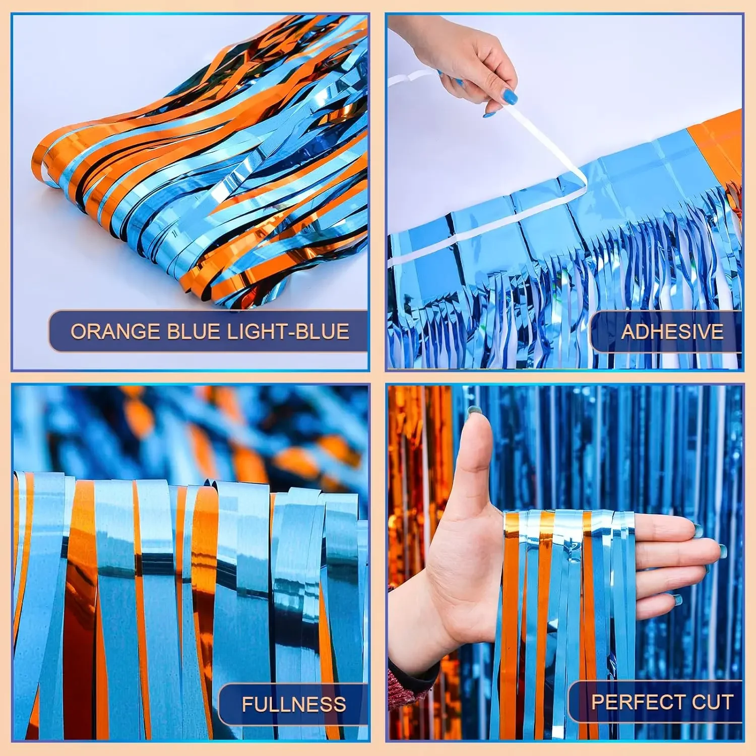 Orange Blue Dog Foil Fringe Cu - Pet Supplies Vending Machine 评论和价格