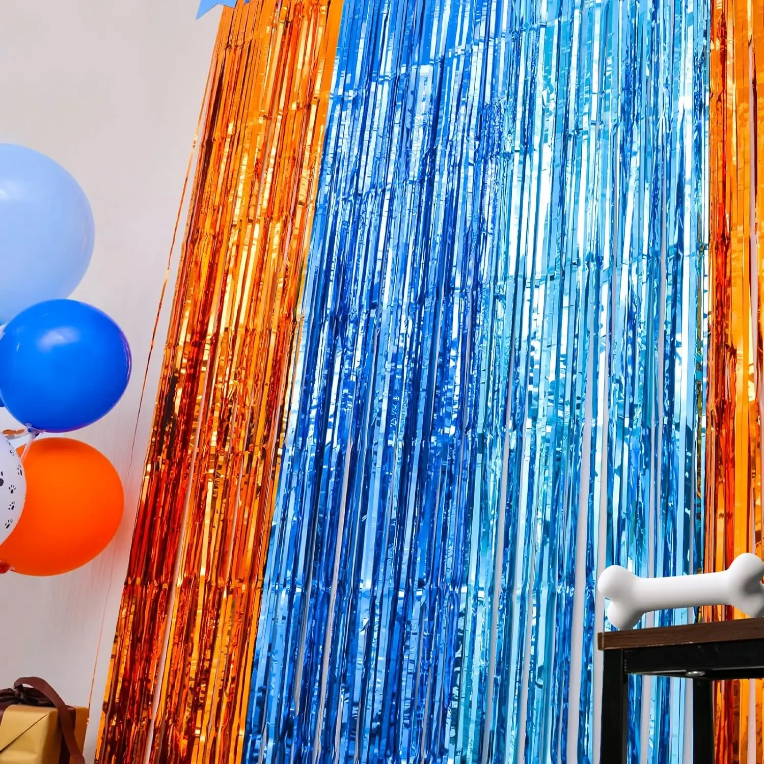 Orange Blue Dog Foil Fringe Cu - Pet Supplies Vending Machine 评论和价格
