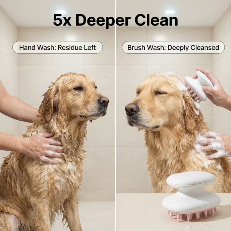 Pet Cleaning Massage Brush Dog - Pet Supplies In Store 评论和价格